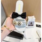 Chanel Women Mules Lambskin White Black 1.5 Cm Heel - Bild 9