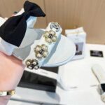 Chanel Women Mules Lambskin White Black 1.5 Cm Heel - Bild 10