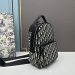 Dior Unisex CD Mini Rider Sling Bag Beige Black Dior Oblique Jacquard - Imagen 3