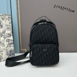 Dior Unisex CD Mini Rider Sling Bag Black Beige Dior Oblique Jacquard – Bild 2