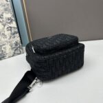 Dior Unisex CD Mini Rider Sling Bag Black Beige Dior Oblique Jacquard – Bild 5