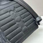 Dior Unisex CD Saddle Backpack Black Dior Oblique Jacquard Grained Calfskin - Image 8