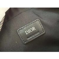 Dior Unisex CD Safari Bag with Strap Black CD Diamond Canvas (5)