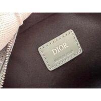 Dior Unisex CD Safari Bag with Strap Dior Gray CD Diamond Canvas (4)