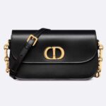Borsa Dior Donna CD 30 Montaigne Avenue in pelle di vitello nera