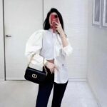 Dior Women CD 30 Montaigne Avenue Bag Black Box Calfskin - immagine 12