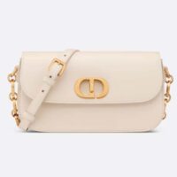 Dior Women CD 30 Montaigne Avenue Bag Dusty Ivory Box Calfskin (10)