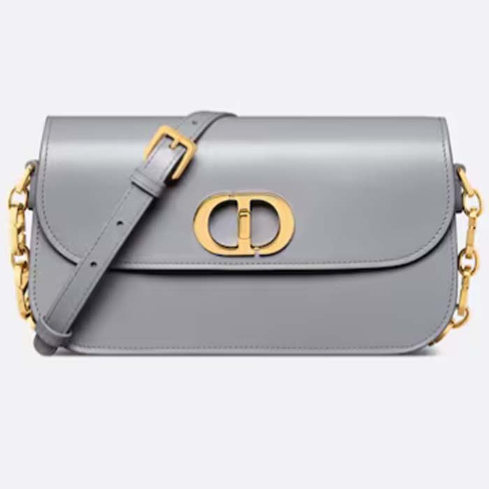 Dior Women CD 30 Montaigne Avenue Bag Ethereal Gray Box Calfskin