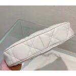 Dior Women CD Lounge Bag Latte Supple Macrocannage Lambskin - Image 8