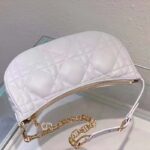 Dior Women CD Lounge Bag Latte Supple Macrocannage Lambskin - Image 6
