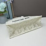 Dior Women CD Medium Dior Book Tote White Multicolor D-Lace Embroidery Macramé - Image 6