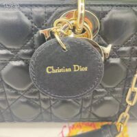 Dior Women CD Medium Lady D-Joy Bag Black Cannage Lambskin (5)