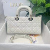 Dior Women CD Medium Lady D-Joy Bag Latte Cannage Lambskin (6)