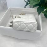 Dior Women CD Medium Lady D-Joy Bag Latte Cannage Lambskin – Image 5