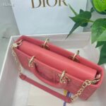 Dior Women CD Medium Lady D-Joy Bag Rust-Colored Cannage Lambskin - Image 7