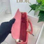 Dior Women CD Medium Lady D-Joy Bag Rust-Colored Cannage Lambskin - Image 8