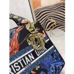 Dior Women CD Medium Lady D-Lite Bag Black Multicolor Dior Birds Embroidery - immagine 8