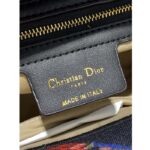 Dior Women CD Medium Lady D-Lite Bag Black Multicolor Dior Birds Embroidery - immagine 10