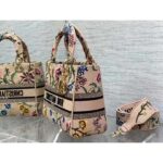 Dior Women CD Medium Lady D-Lite Bag Multicolor Raffia Embroidered Petites Fleurs - immagine 7