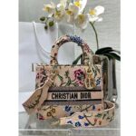 Dior Women CD Medium Lady D-Lite Bag Multicolor Raffia Embroidered Petites Fleurs - immagine 2