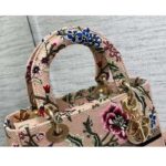 Dior Women CD Medium Lady D-Lite Bag Multicolor Raffia Embroidered Petites Fleurs - immagine 9
