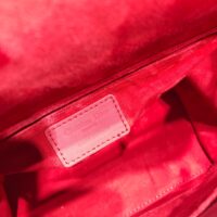 Dior Women CD Medium Lady Dior Bag Cherry Red Cannage Lambskin (1)