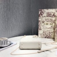 Dior Women CD Mini Lady Dior Bag Latte Cannage Lambskin (1)