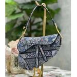 Dior Women CD Saddle Bag Denim Multicolor Dior Jardin Magique Embroidery - Image 2