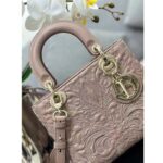 Dior Women CD Small Lady Dior My ABCDior Bag Pink Quilted-Effect Lambskin - Imagen 5