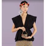 Gucci GG Unisex Coin Purse Double G Strawberry Beige Ebony GG Supreme Canvas - Bild 11