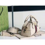 Gucci GG Unisex Ophidia Mini GG Top Handle Bag Beige White Supreme Canvas - Bild 4