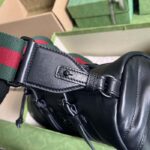 Gucci GG Unisex Small Duffle Bag Tonal Double G Black Leather - Imagen 7