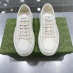 Gucci GG Women's GG Sneaker White Original Canvas Flat 5 Cm Heel - Image 4