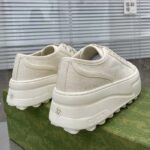 Gucci GG Women's GG Sneaker White Original Canvas Flat 5 Cm Heel - Image 6
