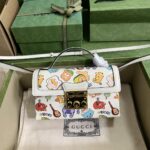 Gucci Unisex Animal Print Mini Bag Beige Ebony GG Supreme Canvas - Imagen 2