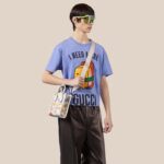 Gucci Unisex Animal Print Mini Tote Bag Beige Ebony GG Supreme Canvas - Bild 12