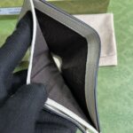 Gucci Unisex Animals Print Card Case Wallet Beige Ebony GG Supreme Canvas - immagine 6