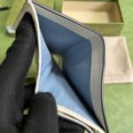 Gucci Unisex GG Animals Print Card Case Wallet Beige Ebony GG Supreme Canvas - immagine 9