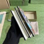 Gucci Unisex GG Animals Print Card Case Wallet Beige Ebony GG Supreme Canvas - immagine 5