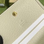 Gucci Unisex GG Animals Print Card Case Wallet Beige Ebony GG Supreme Canvas - immagine 10
