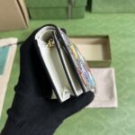 Gucci Unisex GG Animals Print Card Case Wallet Beige Ebony GG Supreme Canvas - immagine 8