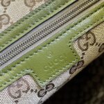 Gucci Unisex GG Backpack Tonal Double G Original GG Canvas Forest Green Leather - Imagen 10