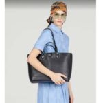 Gucci Unisex GG Ophidia Medium Tote Bag Black Leather Double G - immagine 12