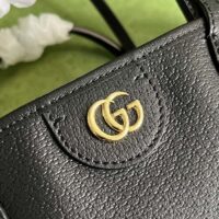 Gucci Unisex GG Ophidia Medium Tote Bag Black Leather Double G (2)