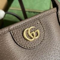 Gucci Unisex GG Ophidia Medium Tote Bag Brown Leather Double G (3)