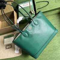 Gucci Unisex GG Ophidia Medium Tote Bag Green Leather Double G (2)