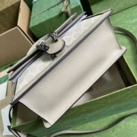 Gucci Unisex GG Small Dionysus Top Handle Bag Beige White Supreme Canvas (1)