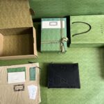 Gucci Unisex Jumbo GG Medium Messenger Bag Black Canvas Zip Closure - immagine 6