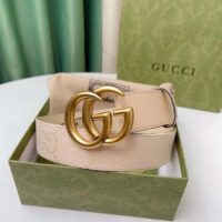 Gucci Unisex Marmont Jumbo GG Belt Beige Light Pink Jumbo GG Canvas (3)