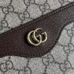 Gucci Unisex Ophidia GG Large Tote Bag Beige Ebony GG Supreme Canvas Brown Leather - Bild 8